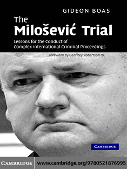 Title details for The Milošević Trial by Gideon Boas - Available